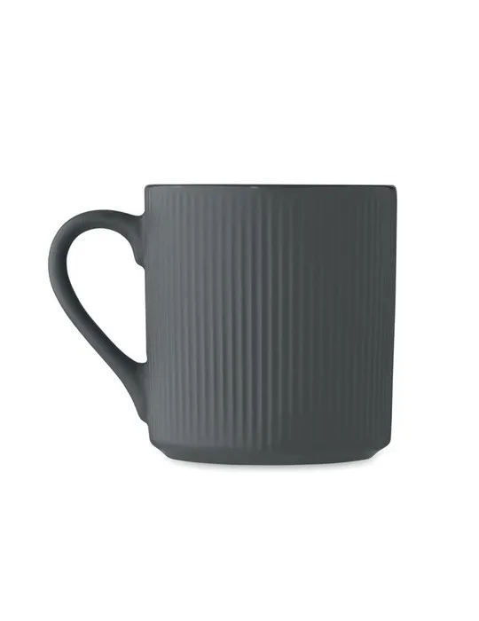 Tasse céramique striée 340 ml personnalisée RIBMUG Matières : métal Couleurs : chromé livraison express 24h 48h