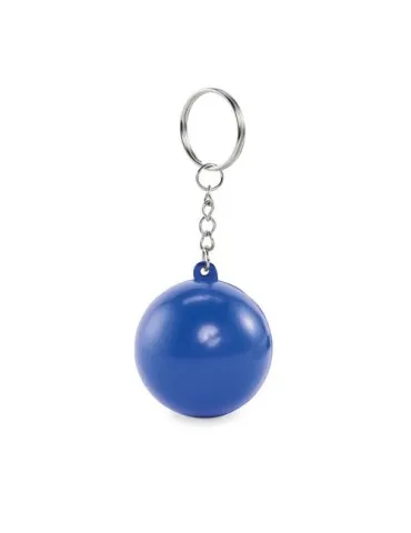 Porte-clés boule en PU personnalisé CIRKELY Matières : métal Couleurs : blanc 2