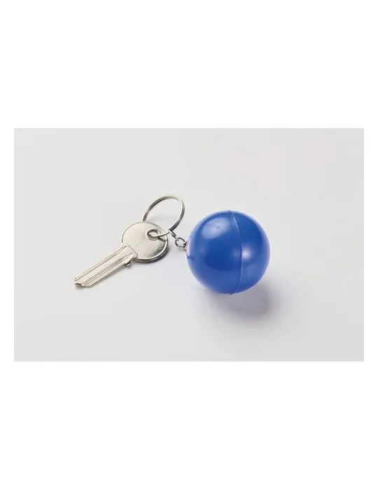 Porte-clés boule en PU personnalisé CIRKELY Matières : métal Couleurs : chromé accessoire événementiel unique