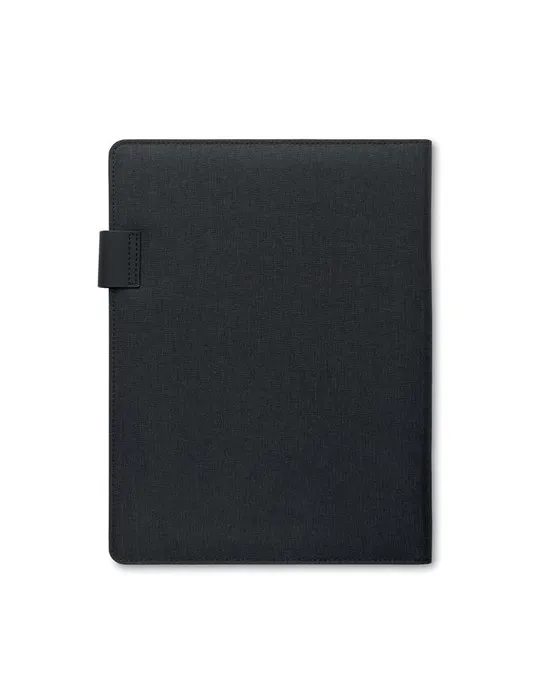 Conférencier A4 écologique avec chargeur sans fil BURGUS Matières : métal Couleurs : blanc impression haute définition