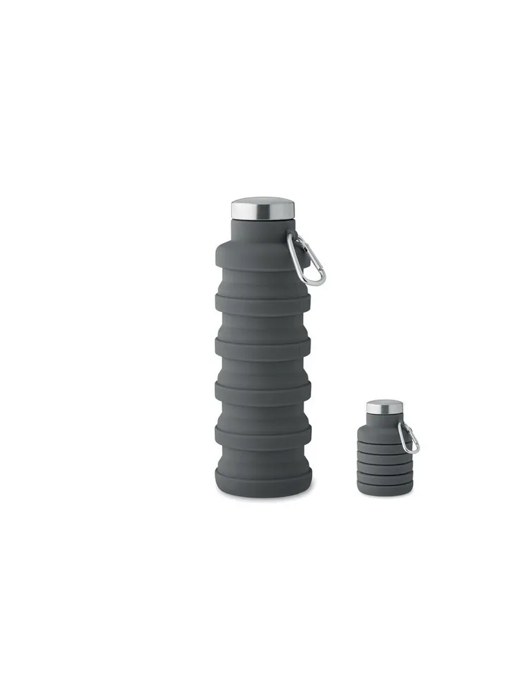 Bouteille pliable écologique 500ml KOLAPSI Matières : métal Couleurs : rouge personnalisable avec votre logo