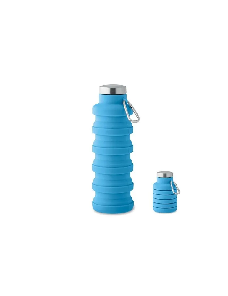 Bouteille pliable écologique 500ml KOLAPSI Matières : métal Couleurs : bleu nuit cadeau entreprise pas cher