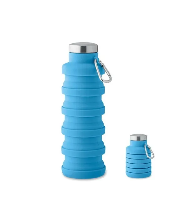 Bouteille pliable écologique 500ml KOLAPSI Matières : métal Couleurs : bleu nuit cadeau entreprise pas cher