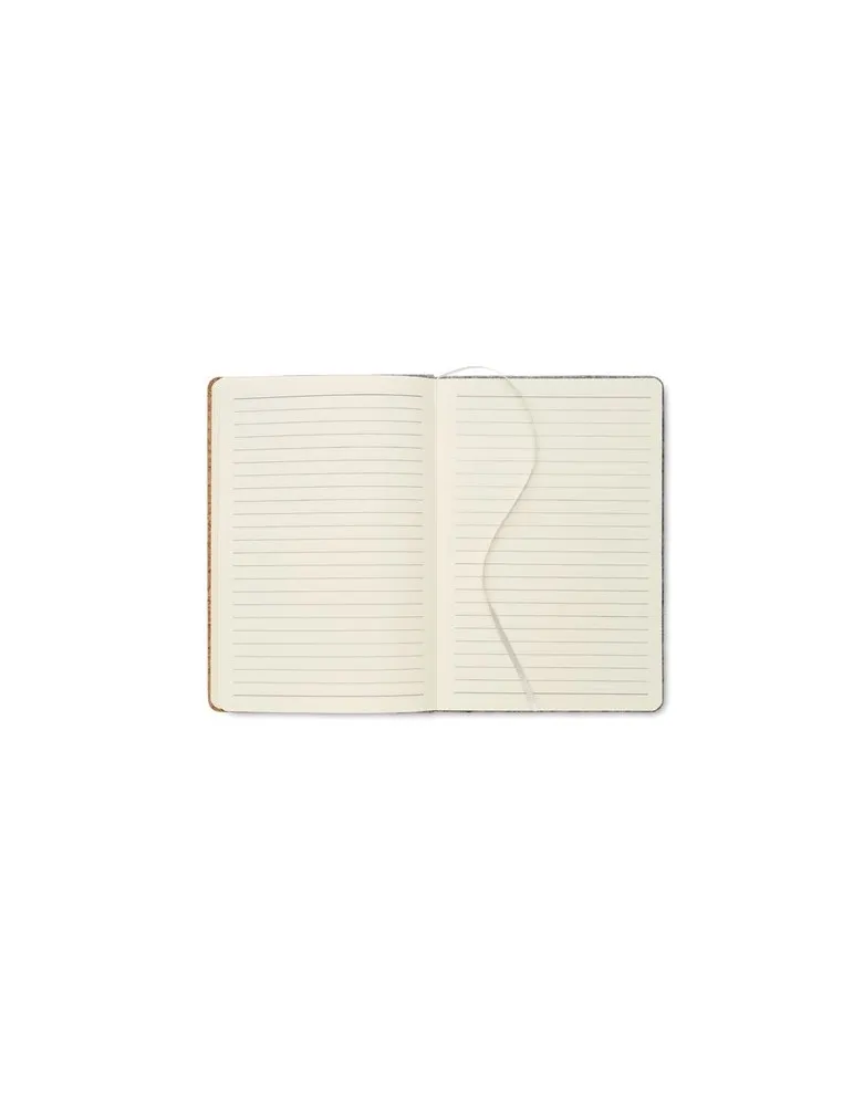 Carnet A5 écologique en liège RPET personnalisé CORKBOOK Matières : métal Couleurs : bleu livraison express 24h 48h