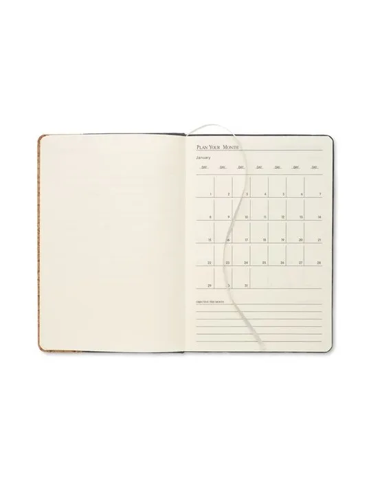 Carnet A5 écologique en liège RPET personnalisé CORKBOOK Matières : métal Couleurs : vert impression haute définition