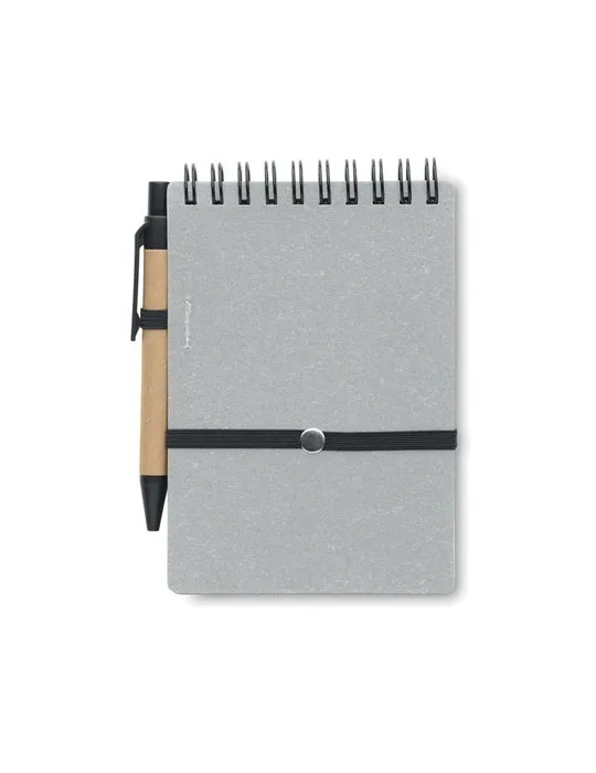 Cahier recyclé et stylo à bille NOTIE