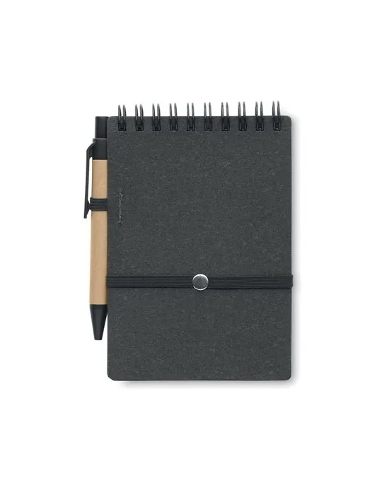 Cahier recyclé et stylo à bille NOTIE