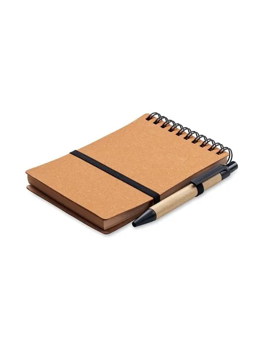 Cahier recyclé et stylo à bille NOTIE