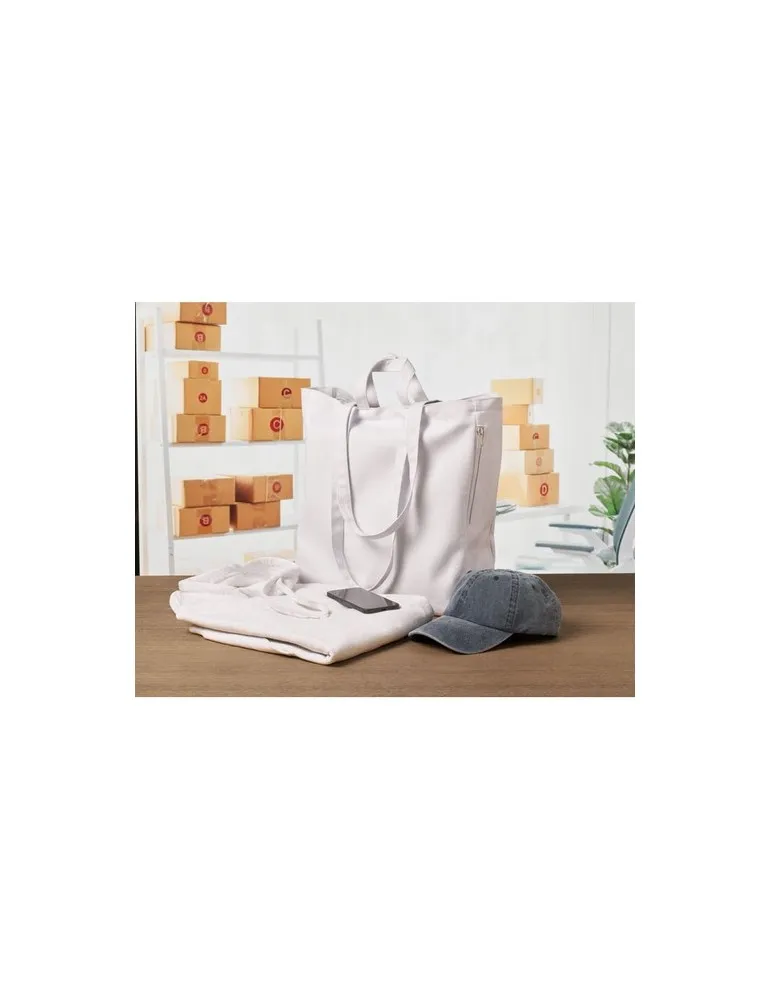 Sac shopping en coton recyclé GAVE COLOUR Personnalisé Personnalisé