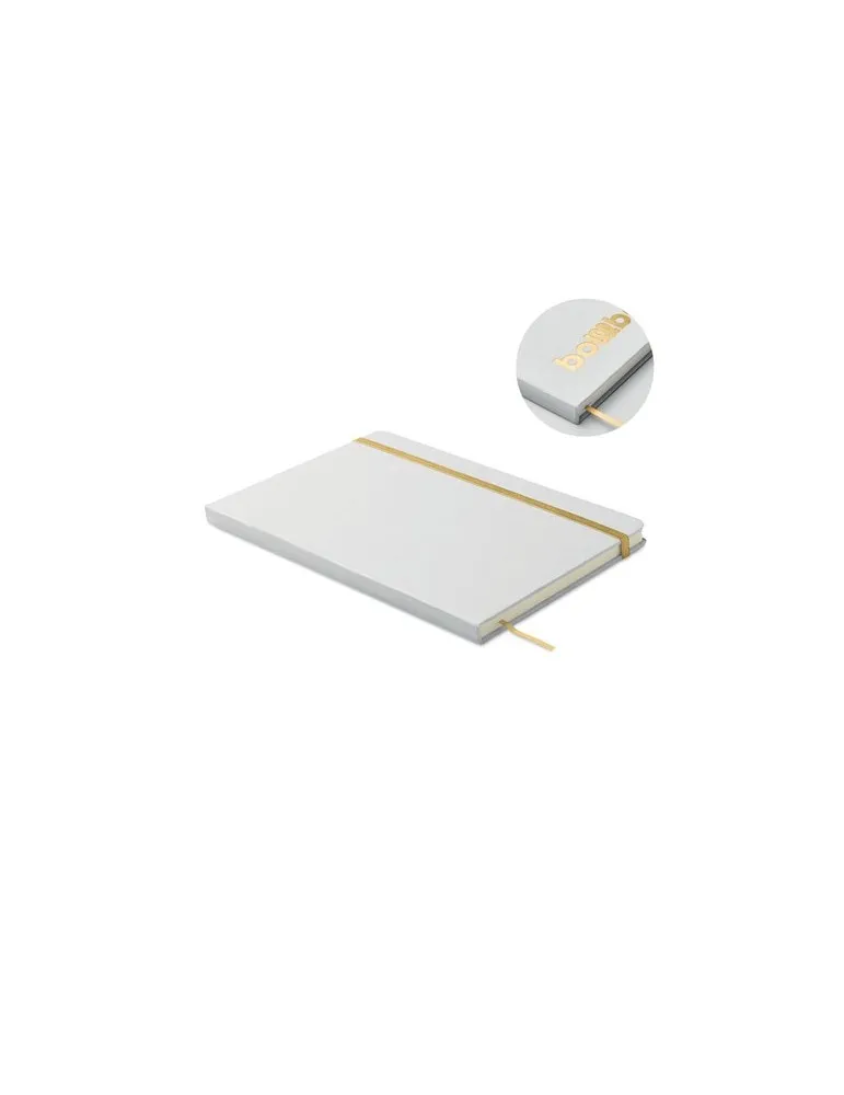 Carnet A5 à couleur révélée personnalisé ROUTE WHITE Matières : métal Couleurs : blanc translucide