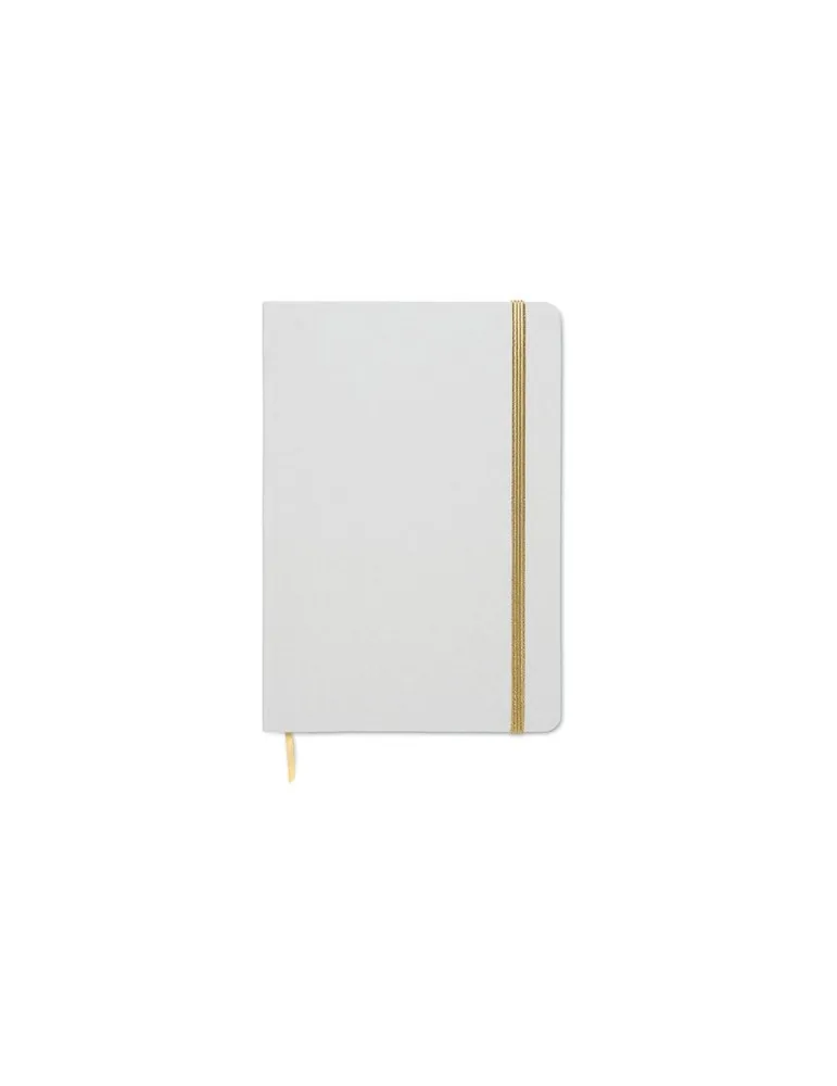 Carnet A5 à couleur révélée personnalisé ROUTE WHITE Matières : métal Couleurs : blanc translucide personnalisation rapide en Fr