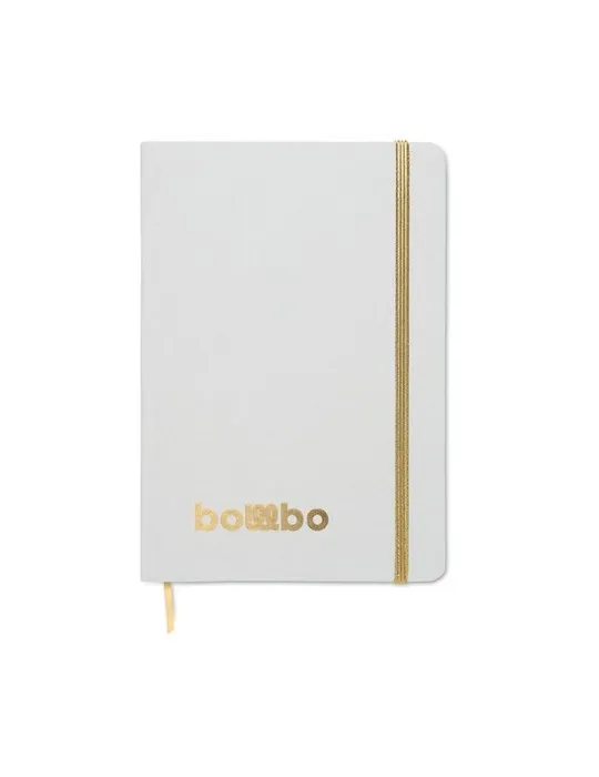 Carnet A5 à couleur révélée personnalisé ROUTE WHITE Matières : métal Couleurs : blanc translucide objet promo petit budget