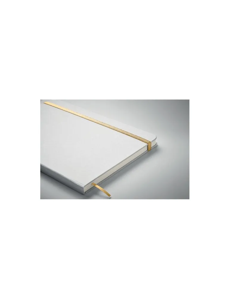 Carnet A5 à couleur révélée personnalisé ROUTE WHITE Matières : métal Couleurs : blanc translucide cadeau entreprise pas cher