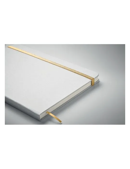 Carnet A5 à couleur révélée personnalisé ROUTE WHITE Matières : métal Couleurs : blanc translucide cadeau entreprise pas cher