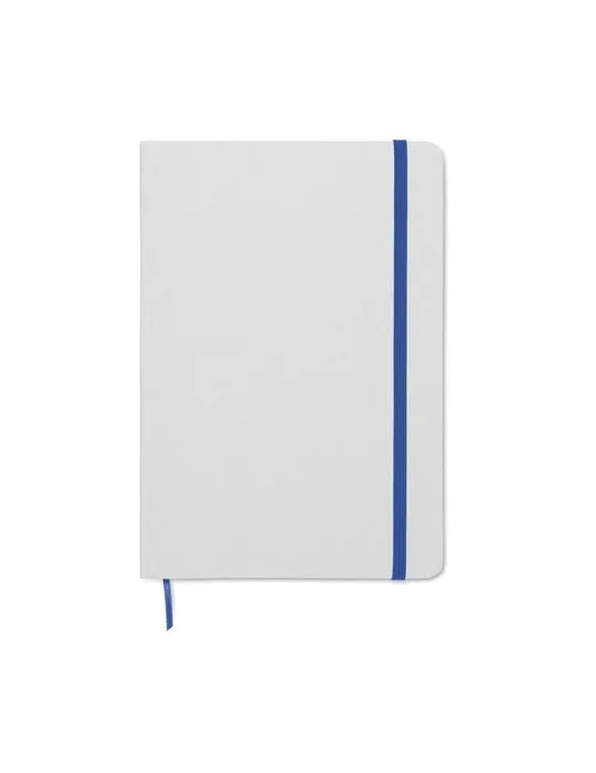 Carnet A5 à couleur révélée personnalisé ROUTE WHITE Matières : métal Couleurs : argenté goodies entreprise design