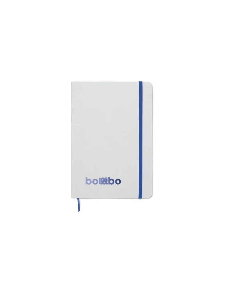 Carnet A5 à couleur révélée personnalisé ROUTE WHITE Matières : métal Couleurs : argenté personnalisation sur mesure