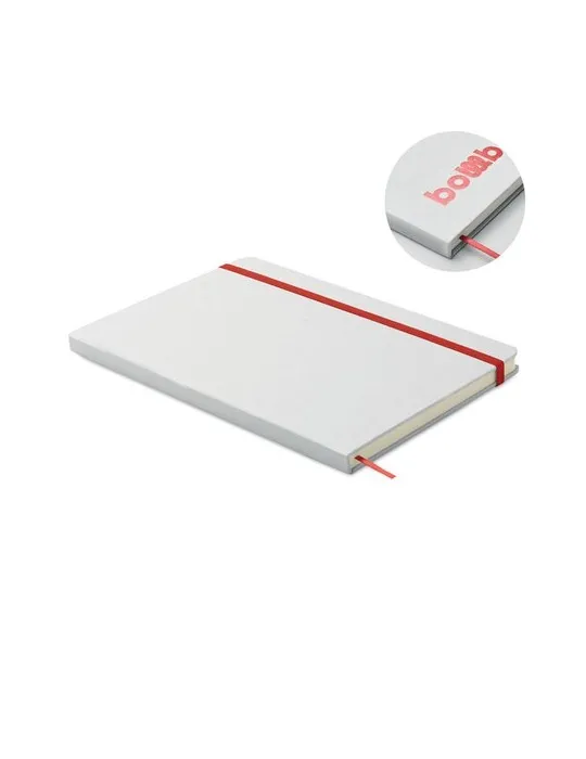 Carnet A5 à couleur révélée personnalisé ROUTE WHITE Matières : métal Couleurs : bleu foncé cadeau entreprise pas cher