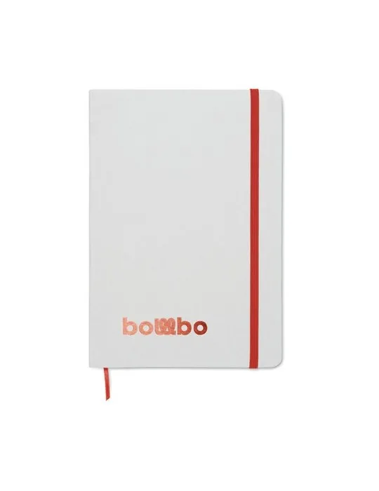 Carnet A5 à couleur révélée personnalisé ROUTE WHITE Matières : métal Couleurs : bleu foncé personnalisable avec votre logo