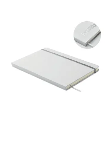 Carnet A5 à couleur révélée personnalisé ROUTE WHITE Matières : métal Couleurs : blanc translucide 2