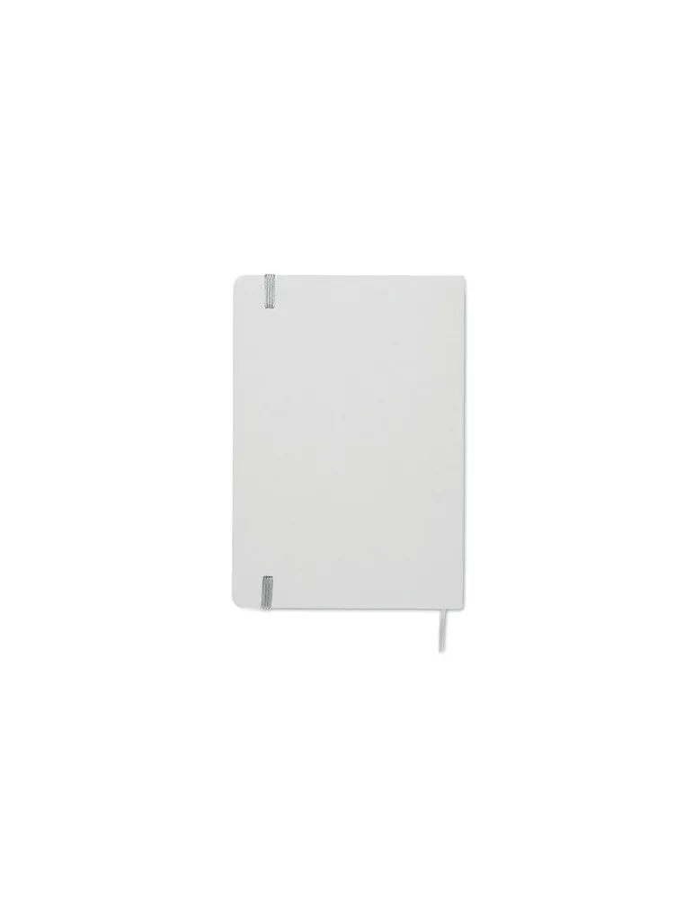 Carnet A5 à couleur révélée personnalisé ROUTE WHITE Matières : métal Couleurs : chromé objet promotionnel éco-responsable