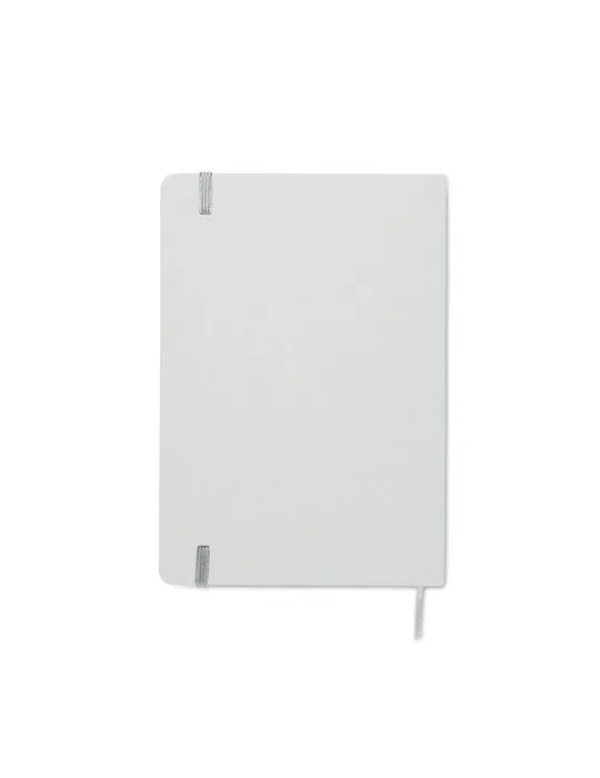 Carnet A5 à couleur révélée personnalisé ROUTE WHITE Matières : métal Couleurs : chromé objet promotionnel éco-responsable