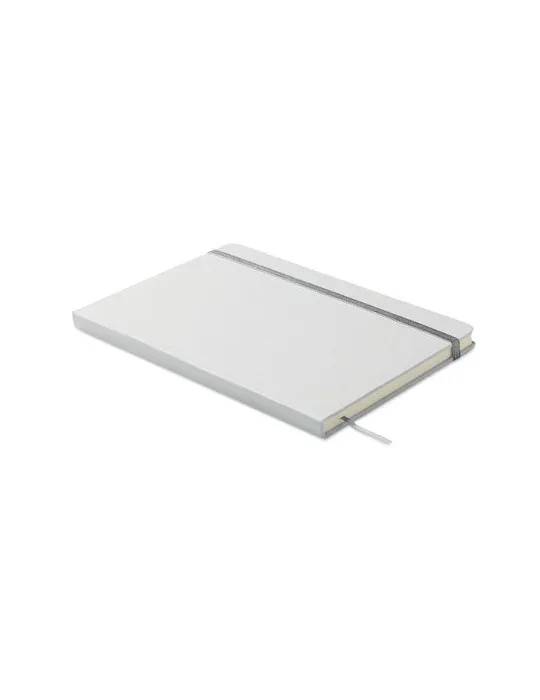 Carnet A5 à couleur révélée personnalisé ROUTE WHITE Matières : métal Couleurs : chromé objet publicitaire robuste