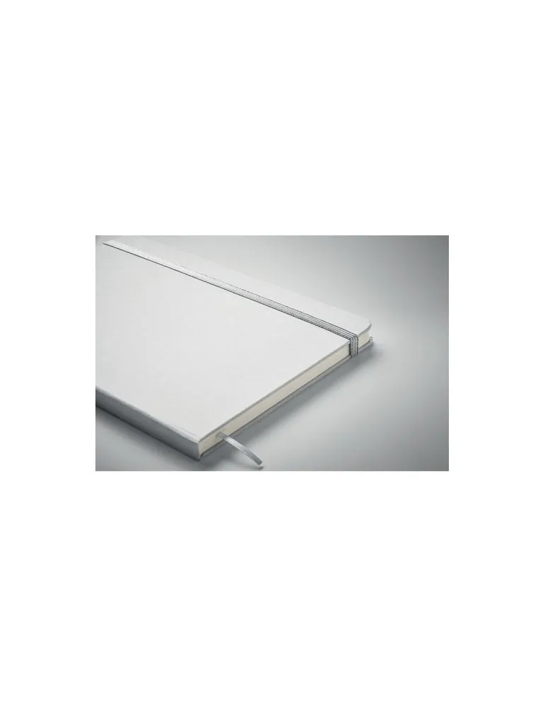 Carnet A5 à couleur révélée personnalisé ROUTE WHITE Matières : métal Couleurs : chromé goodies publicitaire événementiel