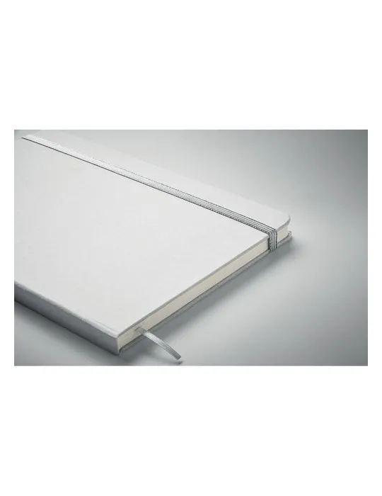 Carnet A5 à couleur révélée personnalisé ROUTE WHITE Matières : métal Couleurs : chromé goodies publicitaire événementiel