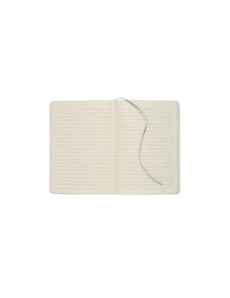 Carnet A5 à couleur révélée personnalisé ROUTE WHITE Matières : métal Couleurs : chromé objet promotionnel éco-responsable