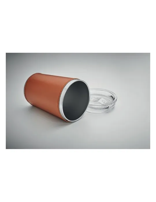 Gobelet double paroi écologique 350 ml TUMLADO Matières : métal Couleurs : blanc cadeau entreprise pas cher