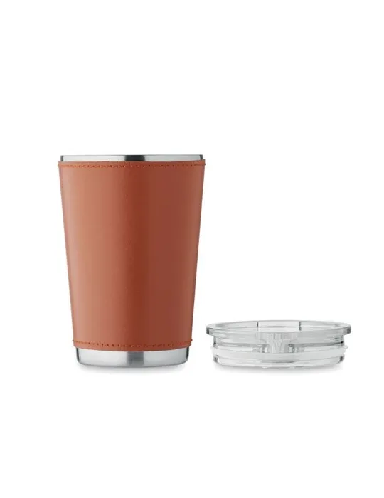 Gobelet double paroi écologique 350 ml TUMLADO Matières : métal Couleurs : blanc personnalisation rapide en France