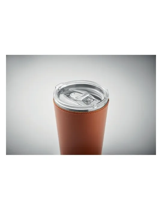 Gobelet double paroi écologique 350 ml TUMLADO Matières : métal Couleurs : blanc impression logo haute qualité