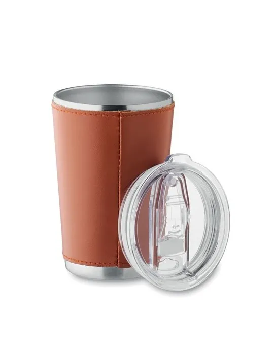 Gobelet double paroi écologique 350 ml TUMLADO Matières : métal Couleurs : blanc cadeau client original