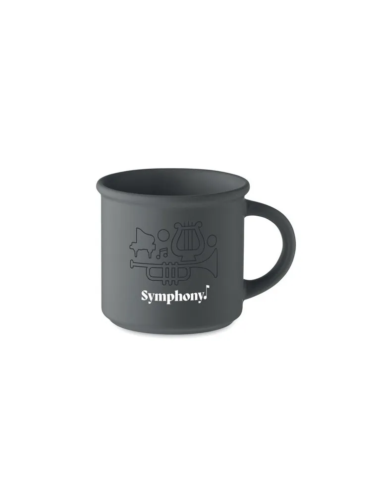 Mug écologique en céramique mate 300 ml CUPAGE Matières : métal Couleurs : noir impression logo haute qualité