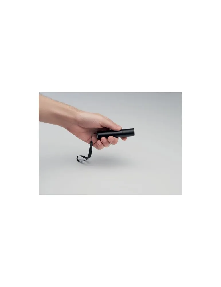 Lampe rechargeable en aluminium publicitaire ALUMINATE Matières : métal Couleurs : blanc livraison express 24h 48h