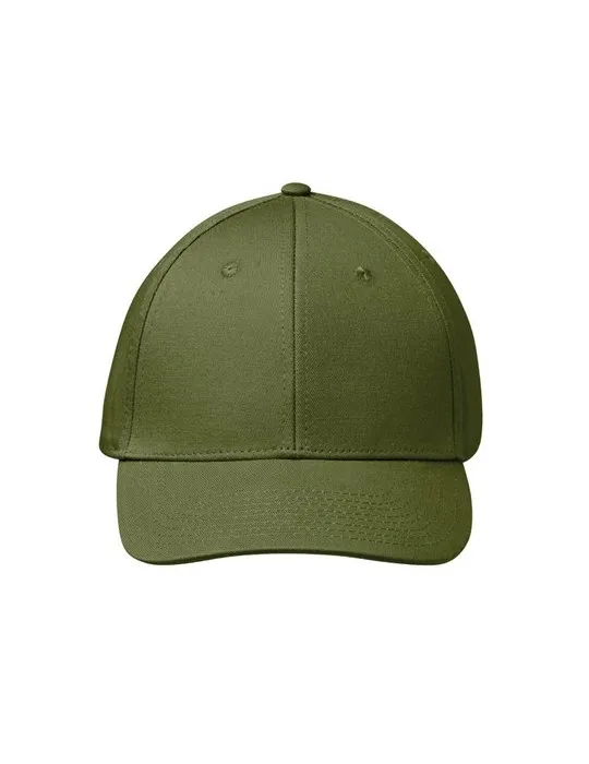 Casquette baseball à 6 pans publicitaire BAHAMAS Couleurs : vert personnalisation rapide en France