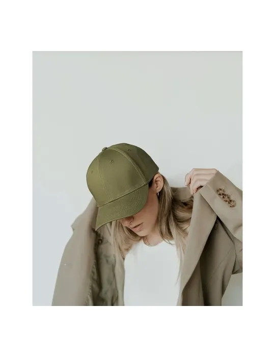 Casquette baseball à 6 pans publicitaire BAHAMAS Couleurs : vert marquage laser ultra précis