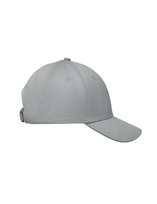 Casquette baseball à 6 pans publicitaire BAHAMAS Couleurs : noir marquage couleur éclatante