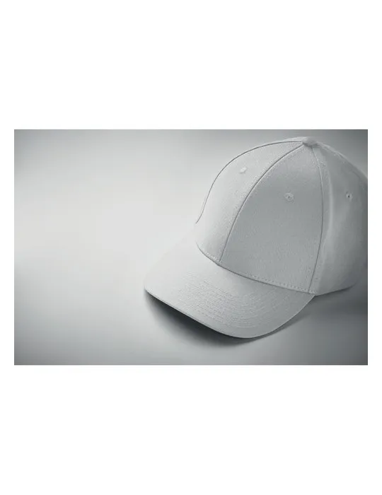 Casquette baseball à 6 pans publicitaire BAHAMAS Couleurs : marron pâle objet promotionnel éco-responsable