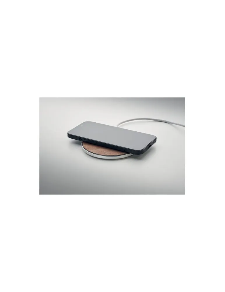 Chargeur sans fil écologique 15W de NEUZ Matières : plastique Couleurs : blanc impression haute définition