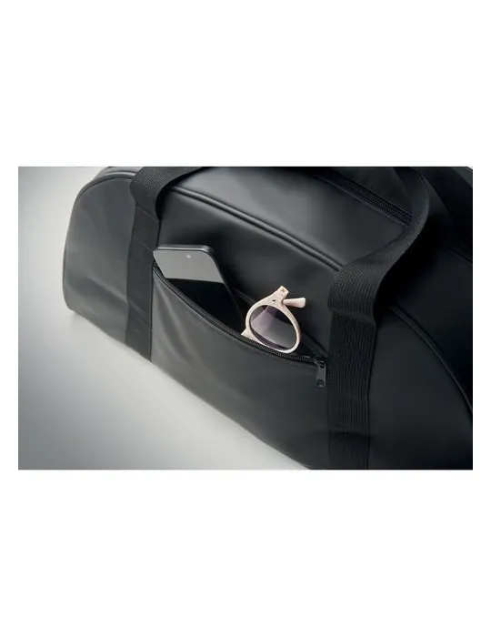 Sac de sport souple en PU publicitaire ROCK Matières : plastique Couleurs : blanc marquage laser ultra précis