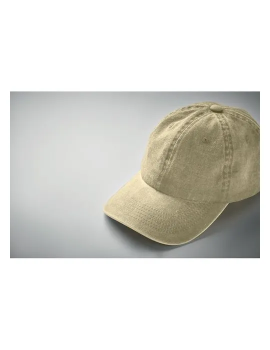 Casquette baseball écologique à 6 pans BEAU Matières : plastique Couleurs : blanc cadeau collaborateur premium