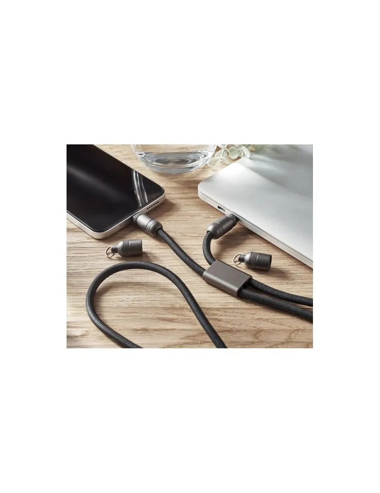 Lanyard personnalisé 60W écologique SHAKA Matières : plastique Couleurs : blanc impression haute définition