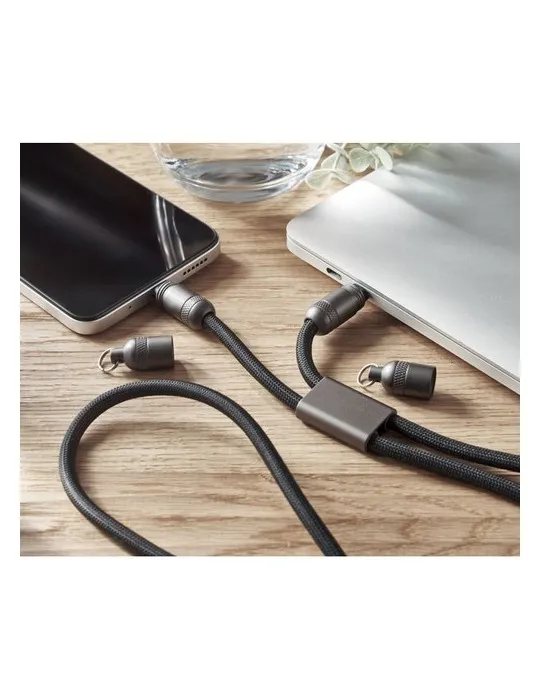 Lanyard personnalisé 60W écologique SHAKA Matières : plastique Couleurs : blanc impression haute définition