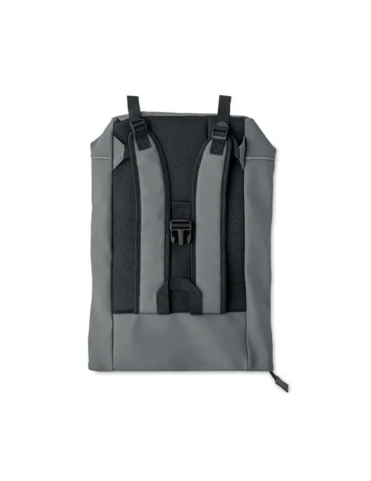 Sac à dos publicitaire en PU pour ordinateur 15 pouces MO2581-15 LAPTOSA Matières : plastique Couleurs : bleu objet promotionnel