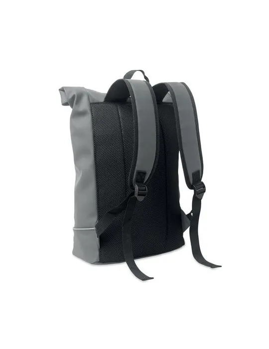 Sac à dos publicitaire en PU pour ordinateur 15 pouces MO2581-15 LAPTOSA Matières : plastique Couleurs : bleu cadeau client orig