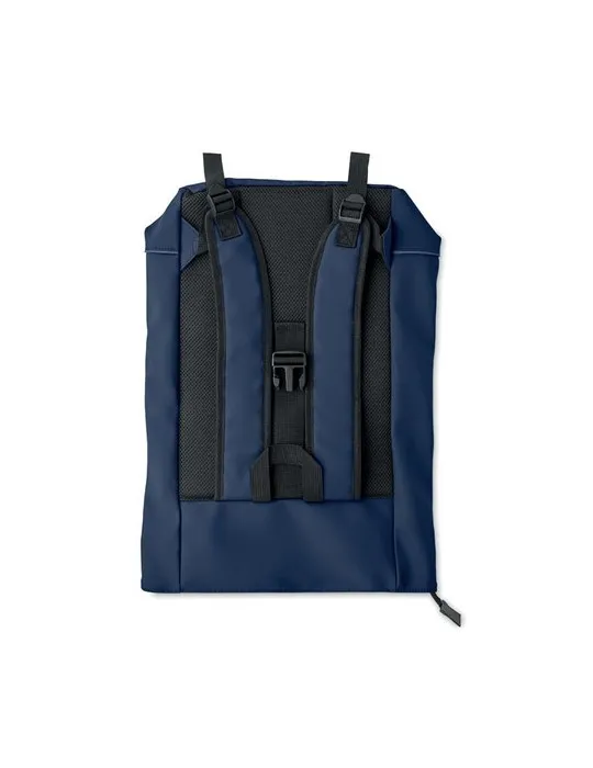 Sac à dos publicitaire en PU pour ordinateur 15 pouces MO2581-15 LAPTOSA Matières : plastique Couleurs : orange cadeau collabora