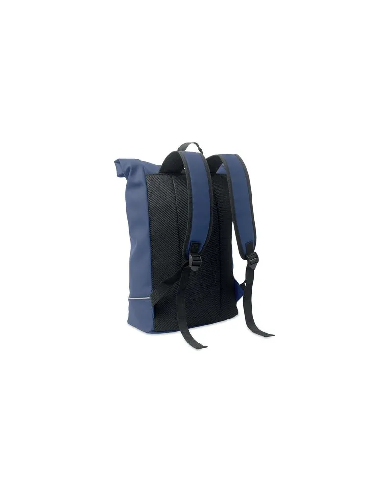 Sac à dos publicitaire en PU pour ordinateur 15 pouces MO2581-15 LAPTOSA Matières : plastique Couleurs : orange impression logo 