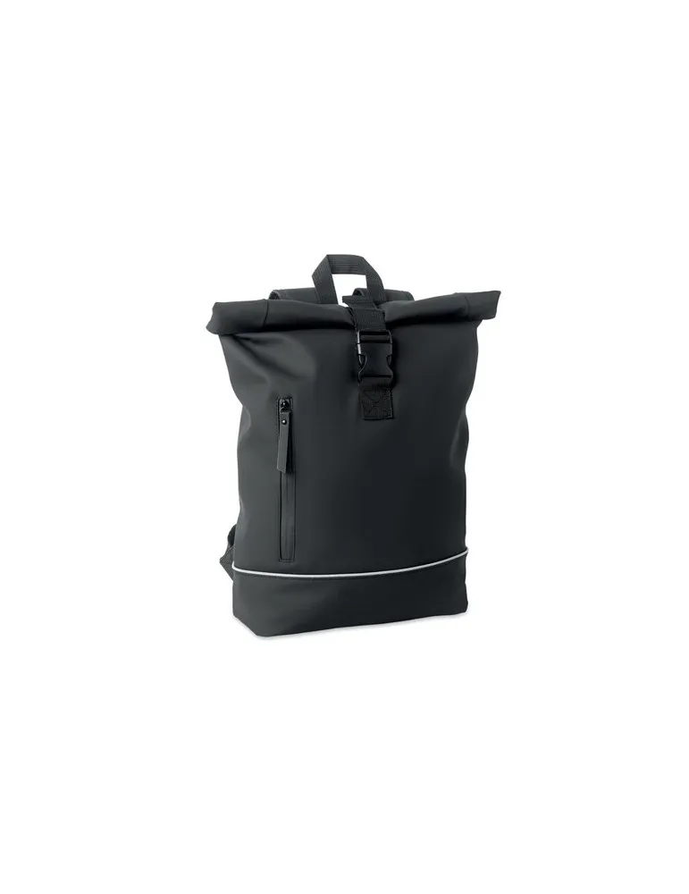 Sac à dos publicitaire en PU pour ordinateur 15 pouces MO2581-15 LAPTOSA Matières : plastique Couleurs : blanc cadeau entreprise