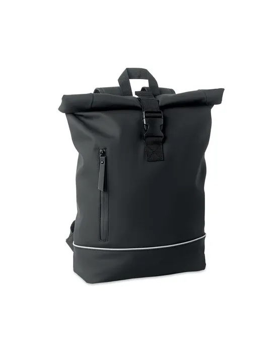 Sac à dos publicitaire en PU pour ordinateur 15 pouces MO2581-15 LAPTOSA Matières : plastique Couleurs : blanc cadeau entreprise